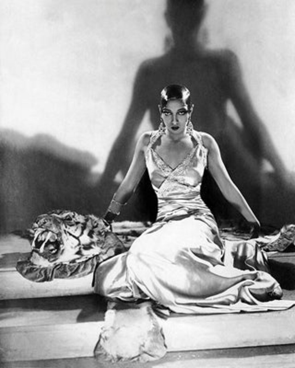 Josephine Baker on Tiger Rug, 1925 by McMahan Photo Archive Wall Art Décor 10 x 8 Art Print
